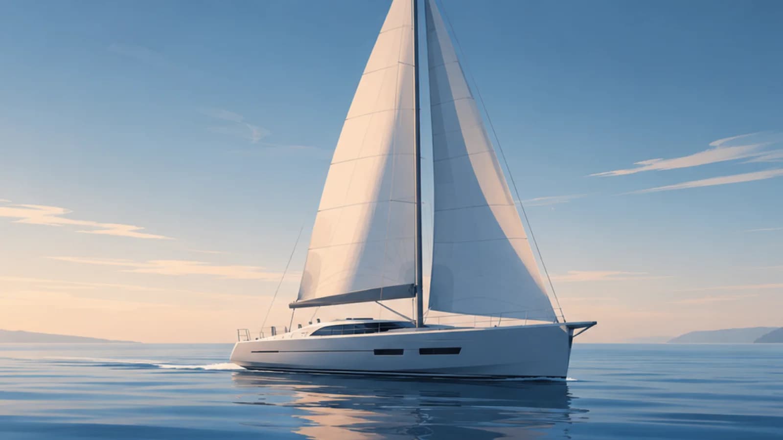 Иллюстрация заявки на покупку яхты: парусную яхту 38-42 ft, регион Средиземноморье